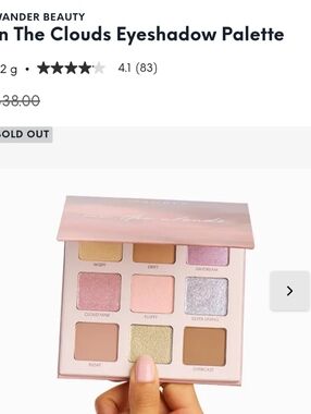 Wander Beauty Nine-Shade Eyeshadow Palette - Soft Pastels